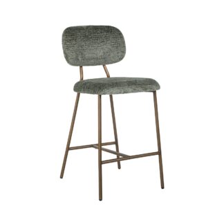 Counterstoel Xenia thyme fusion / brushed gold legs (Fusion thyme 206)