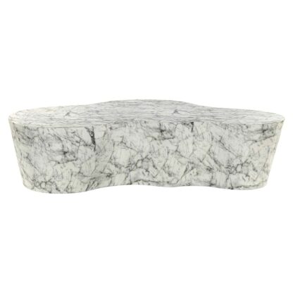 Salontafel Rockyard faux wit marmer (White)