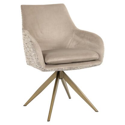 Draaifauteuil Lisonne be trendy nature / khaki velvet (Be Trendy 01 Nature)